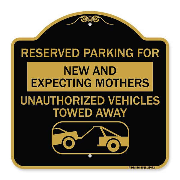 Reserved Parking for New and Expecting Mothers Unauthorized Vehicles Towed Away, A-DES-BG-1818-23092